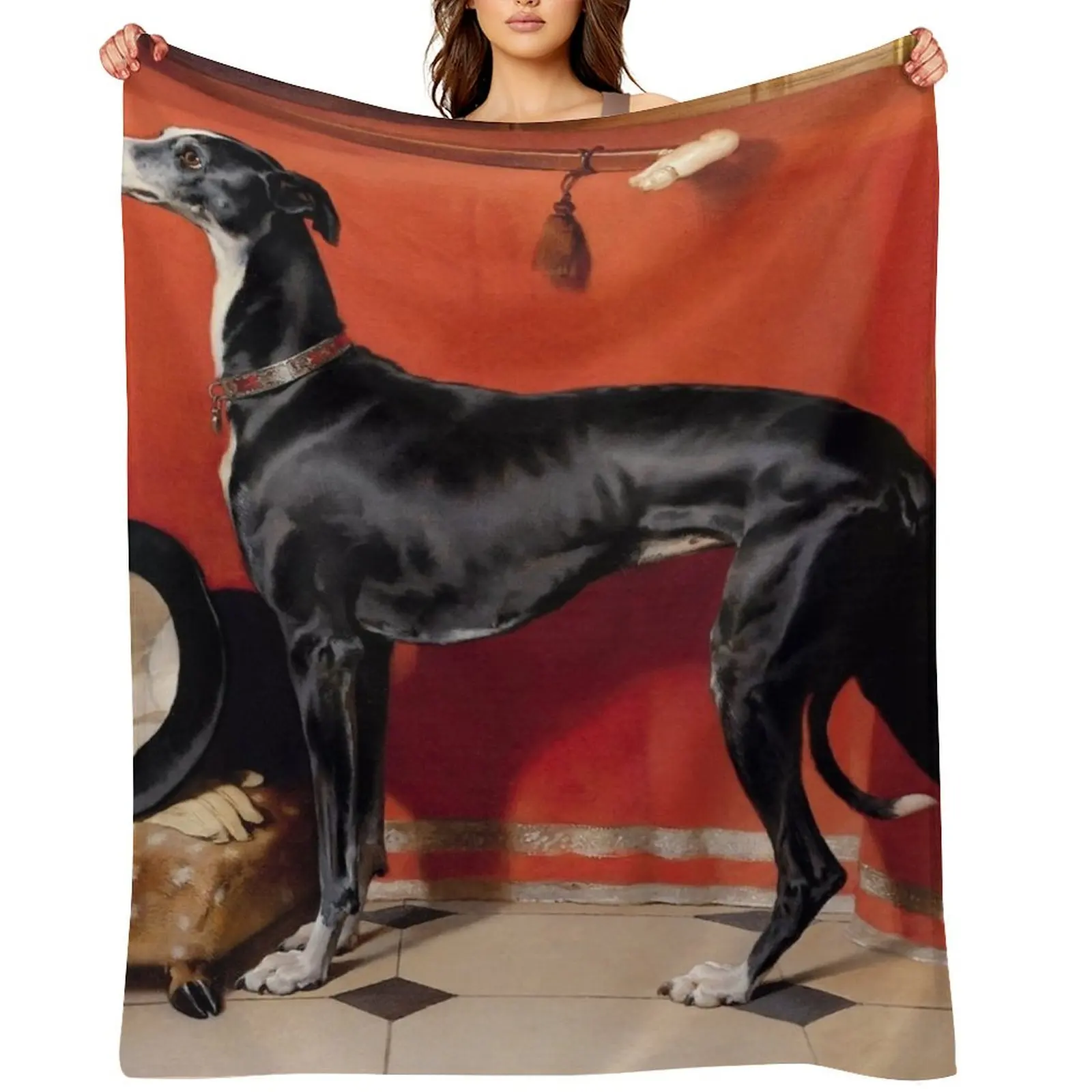 

Eos, A Favorite Greyhound of Prince Albert Throw Blanket Heavy Camping Weighted Luxury Thicken Blankets