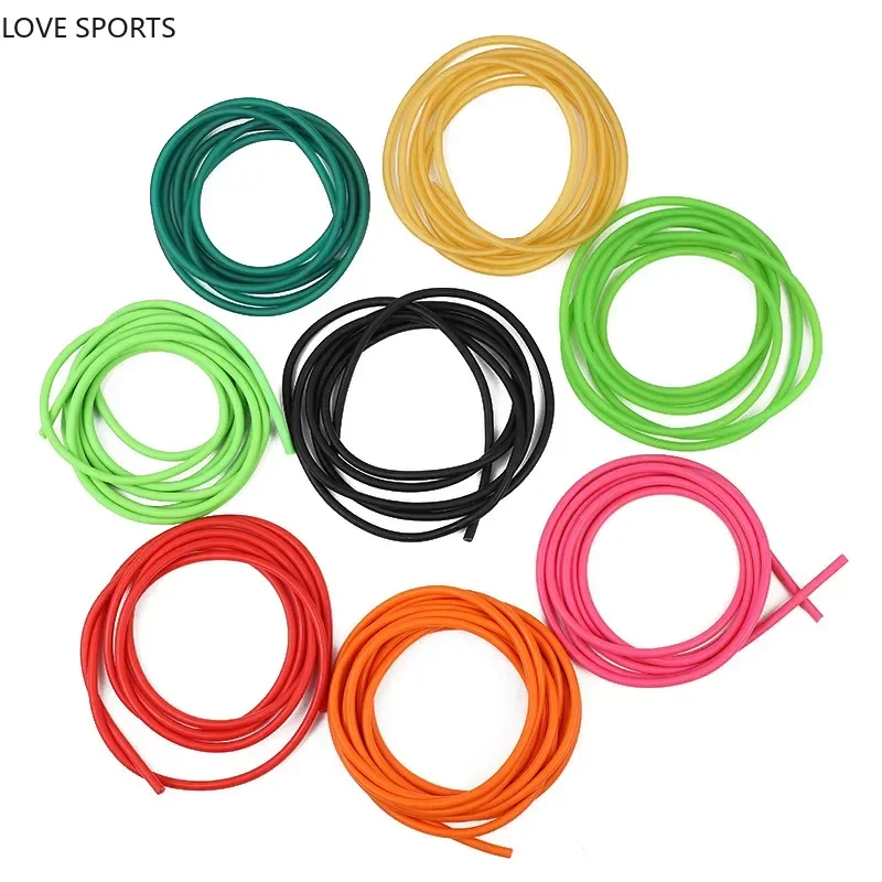 6-7 Times High Elastic Solid Latex Rubber Band 2.5mm Fishing Rubber Band Tennis Training Elastic Rope 10 Meters For Friendship