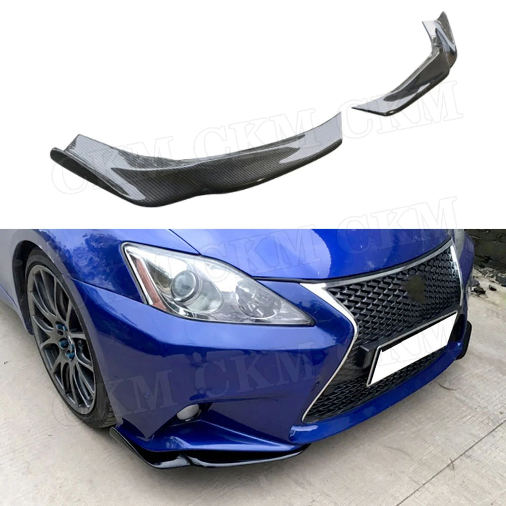 

Carbon Fiber Material Front Bumper Lip Flaps Apron for Lexus IS250 300 350 IS F Sport Sedan 4 Door 2006-2012