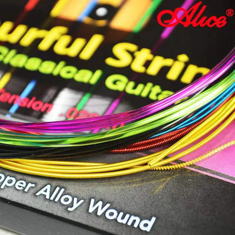 Alice A107C Classic Guitar Strings Colourful Nylon Strings For Classical Guitar One Set