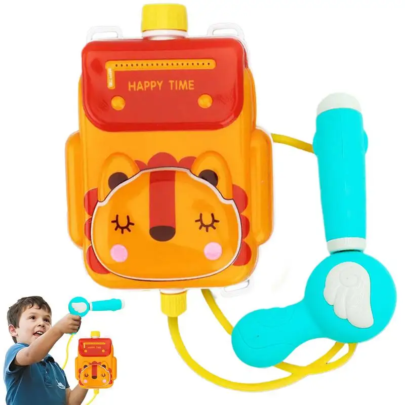 Water Spray Toys For Kids Leakproof Backpack Toy Water Squirt Adjustable Straps Summer Water Game For Kids Swimming Pool