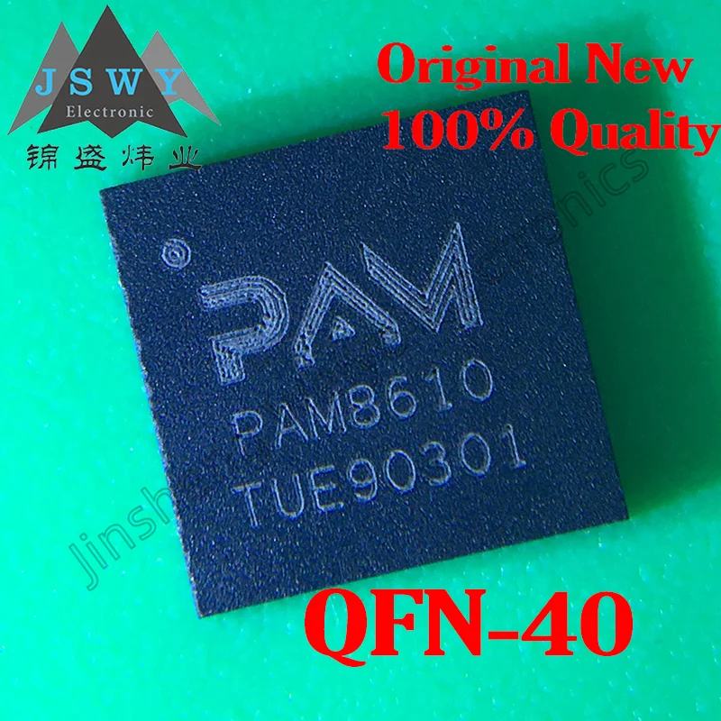 

10/50pcs PAM8610TR QFN-40 PAM8610 Stereo Class D Audio Power Amplifier Chip New Original In Stock Electronics