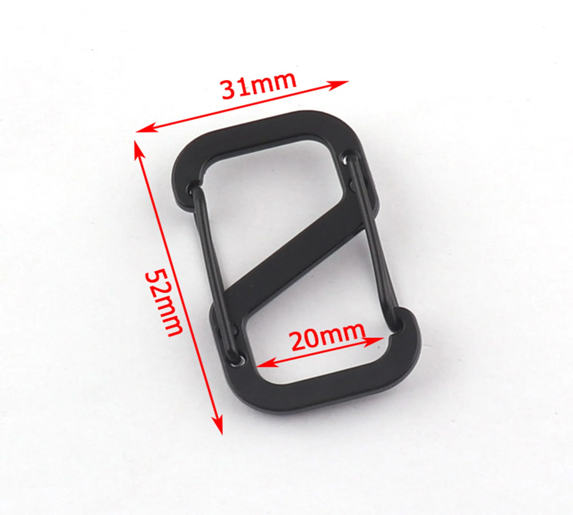 20mm/32mm/35mm/50mm Black belt buckle Metal G buckle G hooks Strap Slider Hooks ZINC Alloy G-Hook Slide Release Buckles