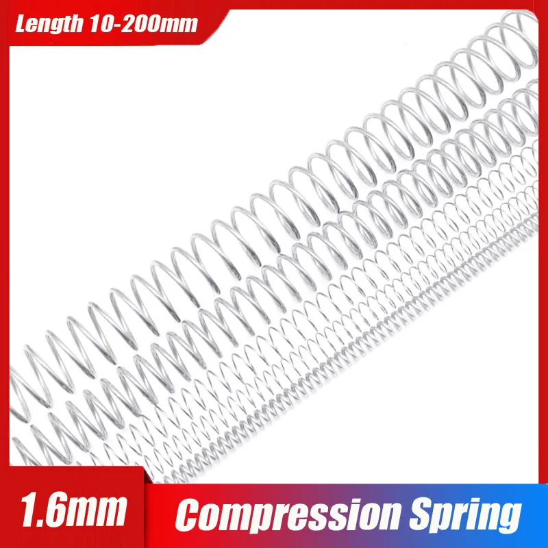 

Diameter 1.6mm 304 Stainless Steel Compression Spring Return Spring OD 10/11/12/13/14/15/16-25mm Length 10 15 20 25-200mm