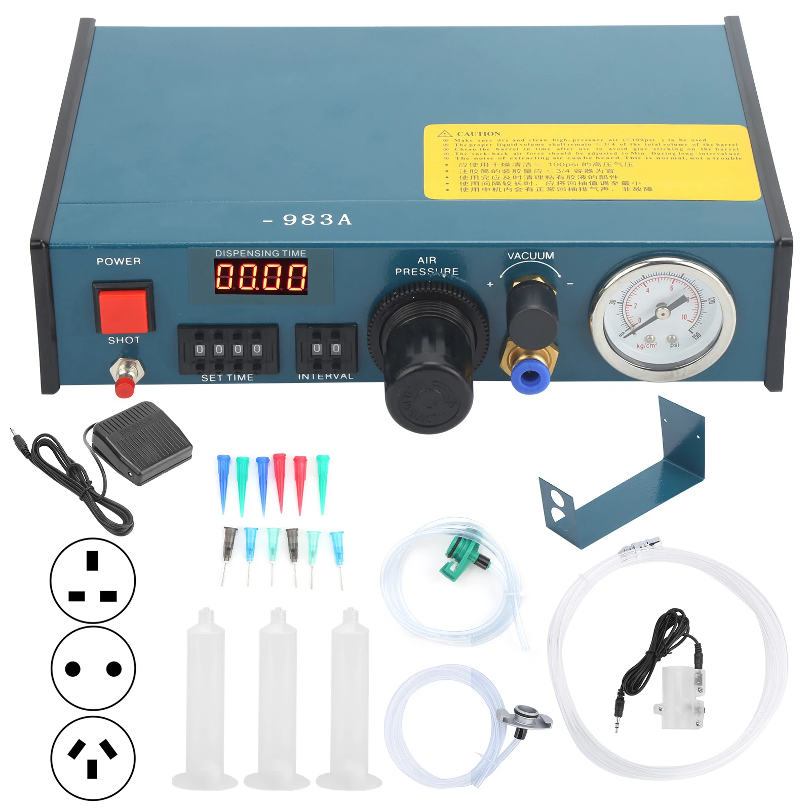 

Автоматический дозатор клея Стабильная производительность Автоматический дозатор клея 983A для завода, печати для электроники и обслуживания