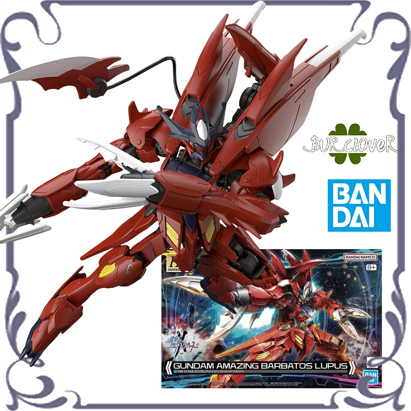 

Bandai Original GUNDAM HG 1/144 Series AMAZING BARBATOS LUPUS Anime Action Figure Assembly Model Toys Collectible Model Ornament