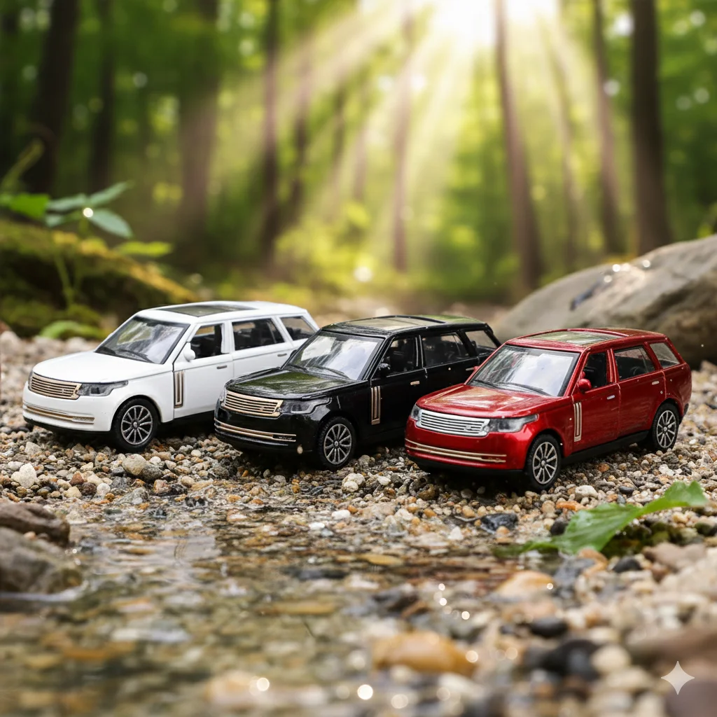 (حقيبة) 1/36 سيارة رينج روفر المقلدة ببابين، قالب معدني، لعبة للأولاد، لعبة أطفال رائعة