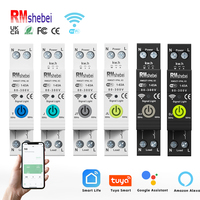 RMshebei smartlife WIFI MCB Smart Electric Meter Kwh 63A 110V 220V Breaker WIFI Voltage protector wifi smart circuit breaker