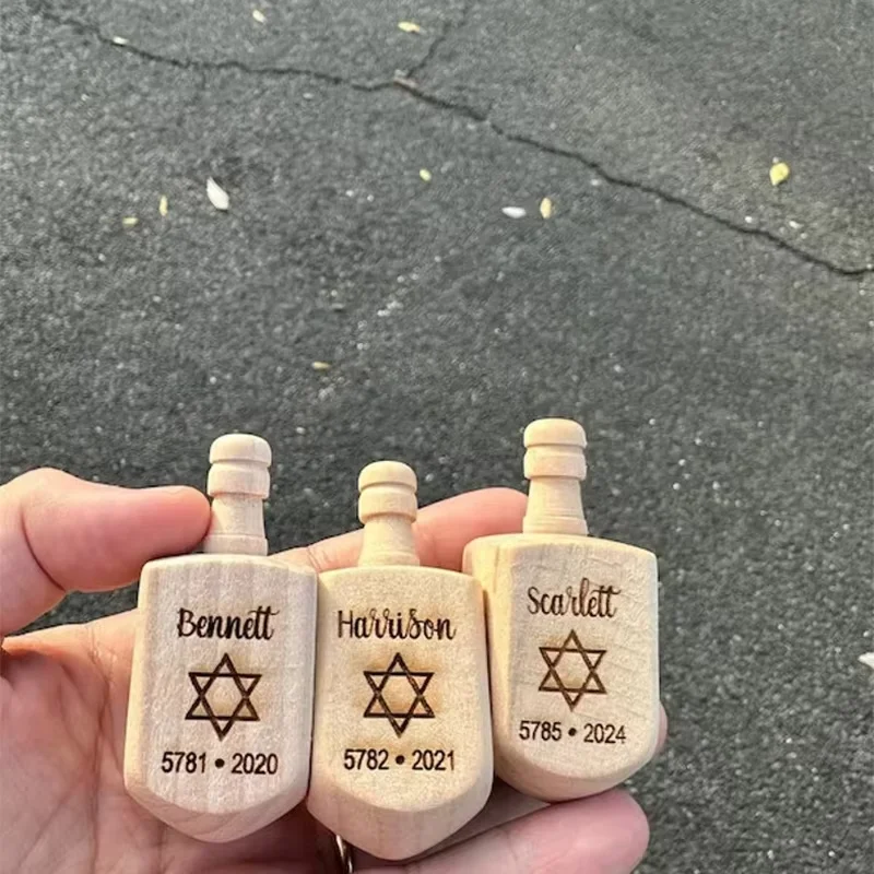 Personalised Wooden Dreidel Keepsake – Lilvelle find