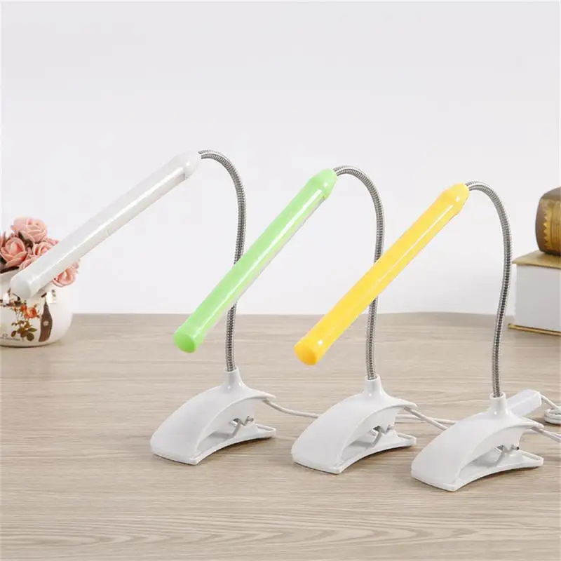 Student Book Light Clip Type Portable Household Accessories Tube Shap Reading Lamps Power-saving Night Reading Light