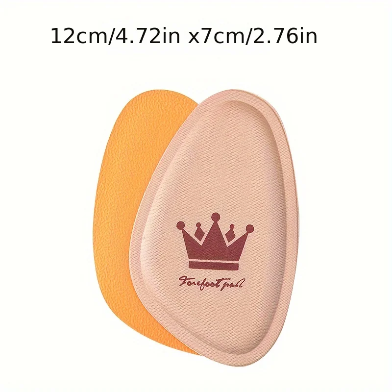 2 قطعة المرأة عالية الكعب الجبهة القدم حصيرة المضادة للانزلاق لتخفيف الآلام الإدراج نصف نعل الجبهة القدم حصيرة العناية بالقدم نعل