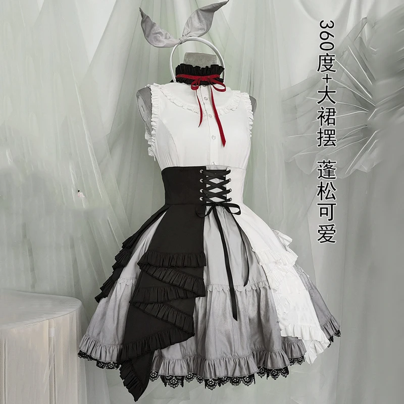 

The Project Sekai Cos 25 o'clock nightcord Cosplay Black and Grey Cool Dress Female Daily Costume C