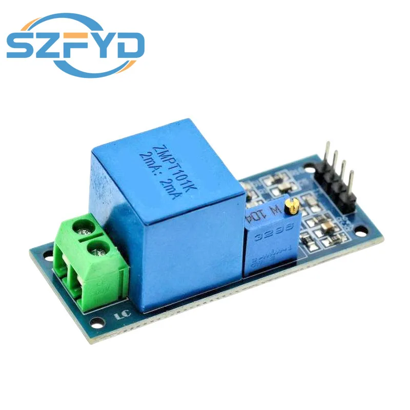 Aktives einphasiges Spannungswandlermodul, AC-Ausgangsspannungssensor für Arduino Mega ZMPT101B 2 mA