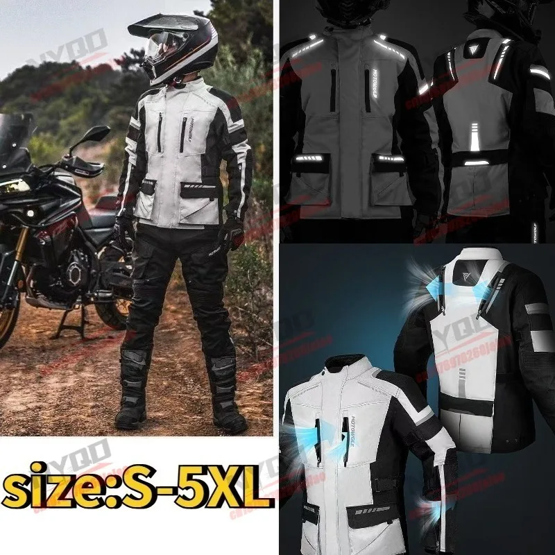

Four Seasons Motorcycle Riding Set Waterproof, Warm, Comfortable, Breathable Safety Belt Reflective Design