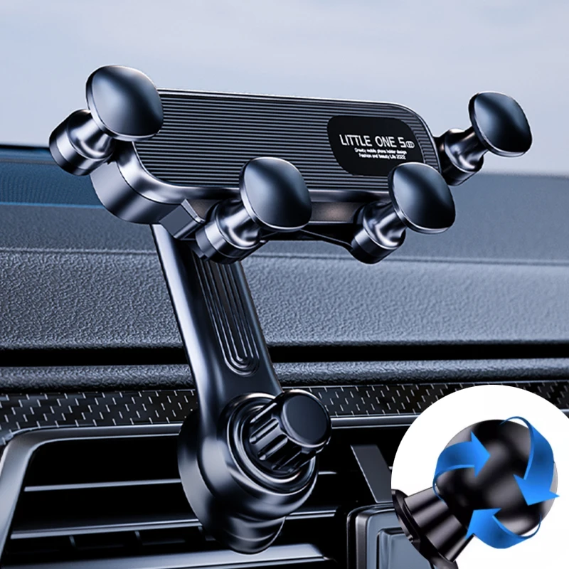 Car Air Vent Clip Mount Mobile Phone Holders 360 Rotation Gravity Car Phone Stands for IPhone Samsung Xiaomi Cellphone Bracket