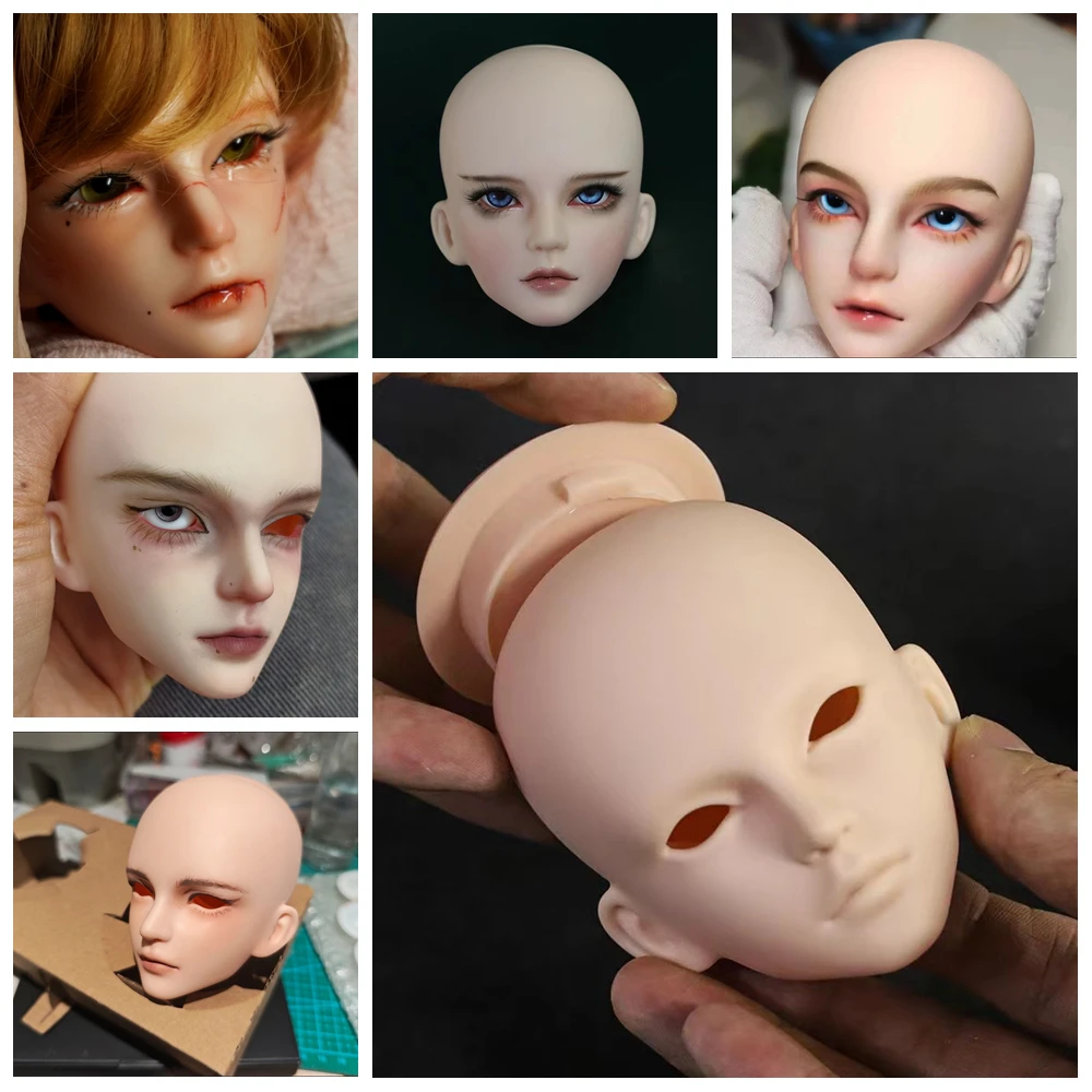 1/3 SD  bjd doll practice head without makeup face  doll accessories PVC vinyl