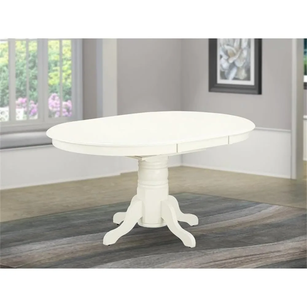 Dining Room Table - an Oval kitchen Table Top with Butterfly Leaf & Pedestal Base, 42x60 Inc