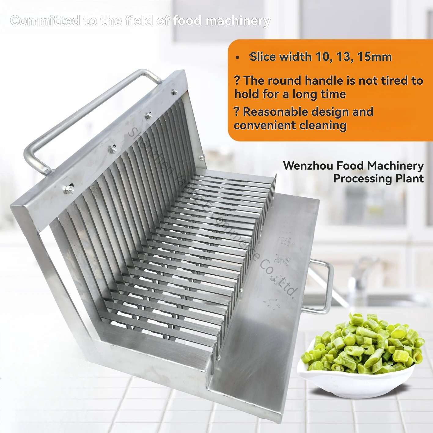 Liangpi Machine Cutting Thickened Stainless Steel Hand Pressure Small Tofu Loofah Duck Blood  Starch Sausage Cutter Processing