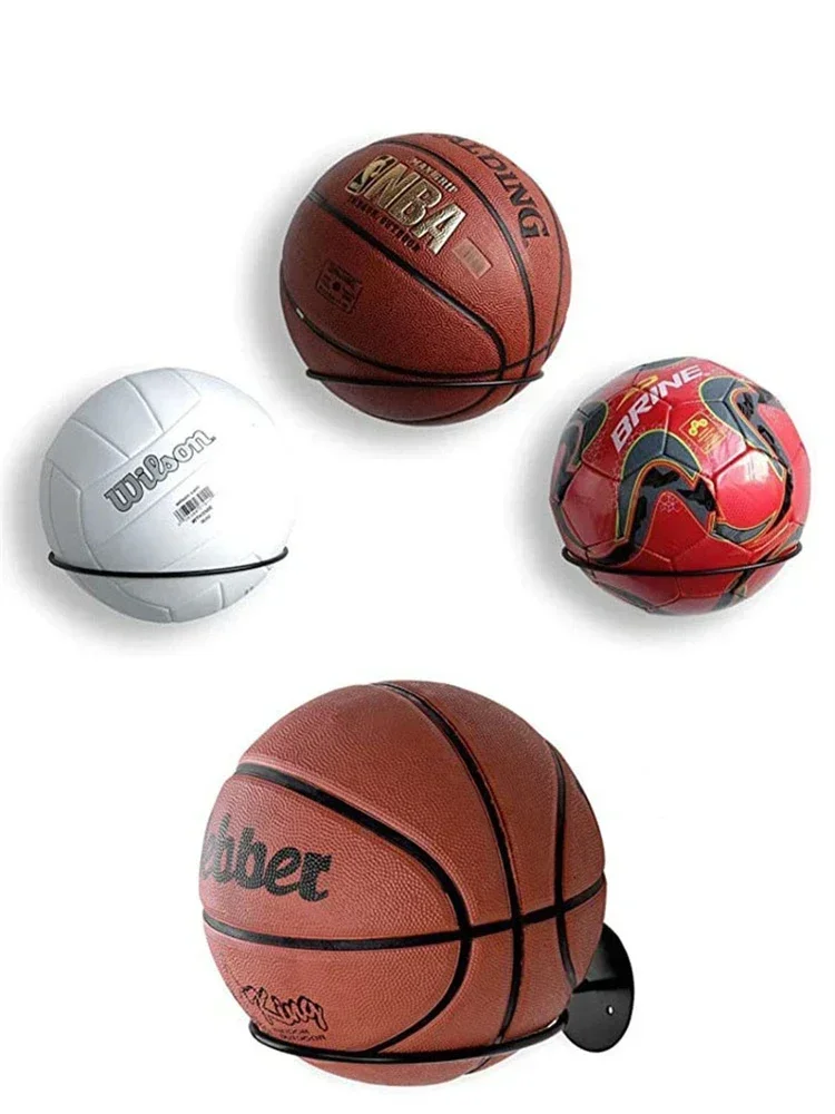 2025 neue 1-5 stücke Eisen Basketball Fußball Volleyball Lagerung Rack Haushalt Wand Montiert Ball Rack Wand Lagerung Rack – Detail 6