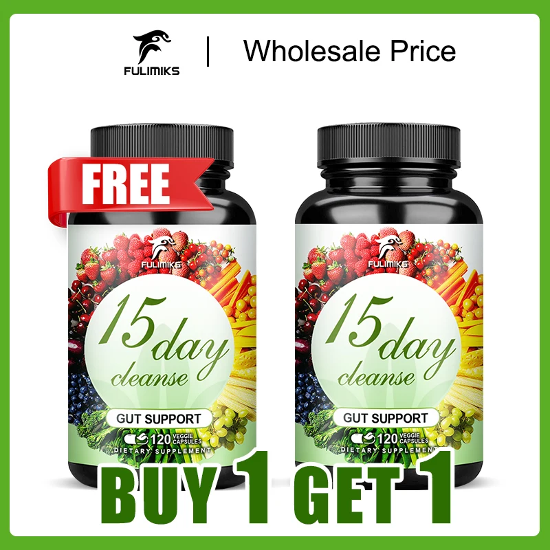 Buy 1 Get 1 Free! Prebiotics Supplements Capsules, with Senna Leaf, Cascara Sagrada Bark, Support Immune, Skin, Antioxidant