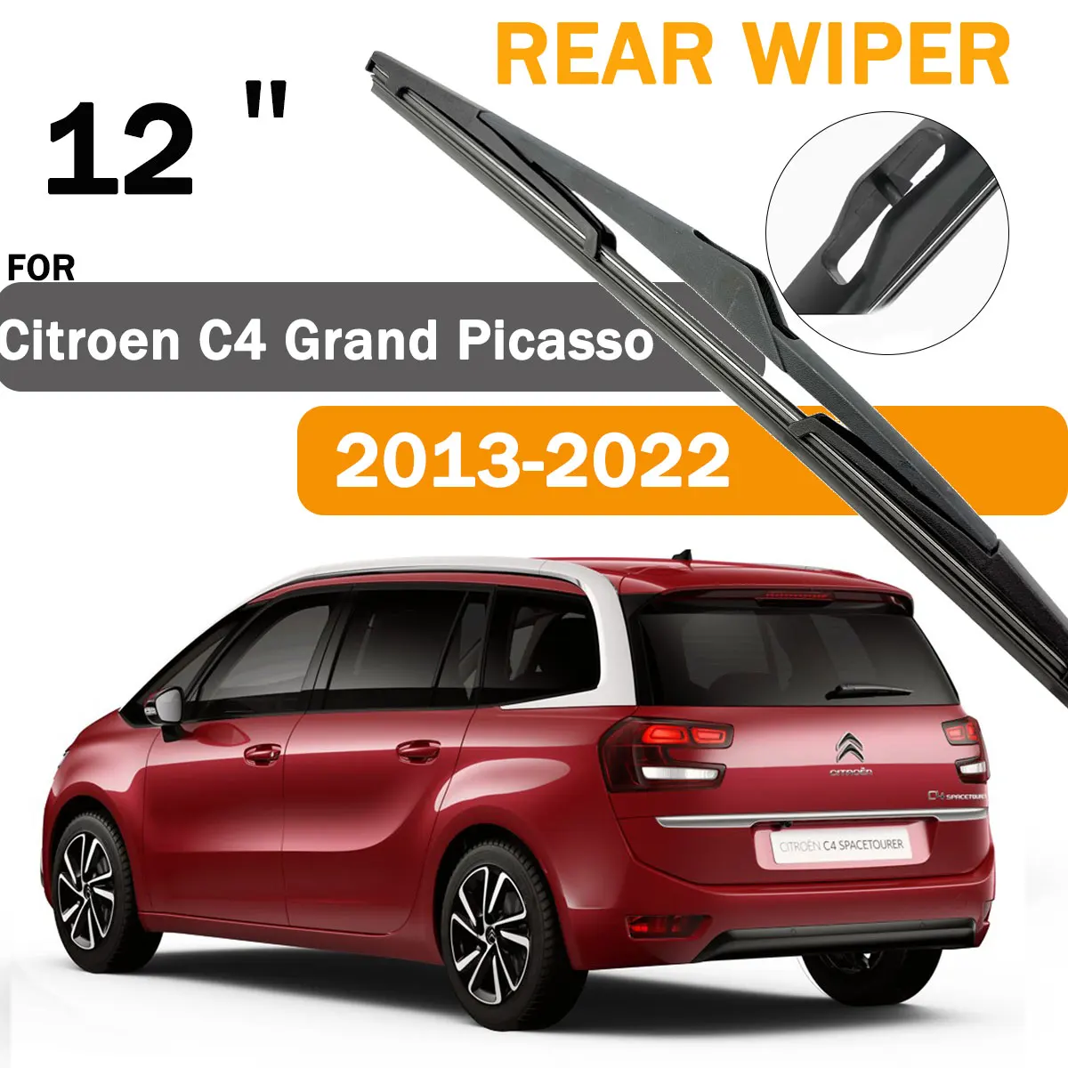 

12-дюймовая щетка стеклоочистителя заднего стекла (1 шт.) для Citroen C4 Grand Picasso MK2 2013-2022, аксессуары для заднего окна автомобиля