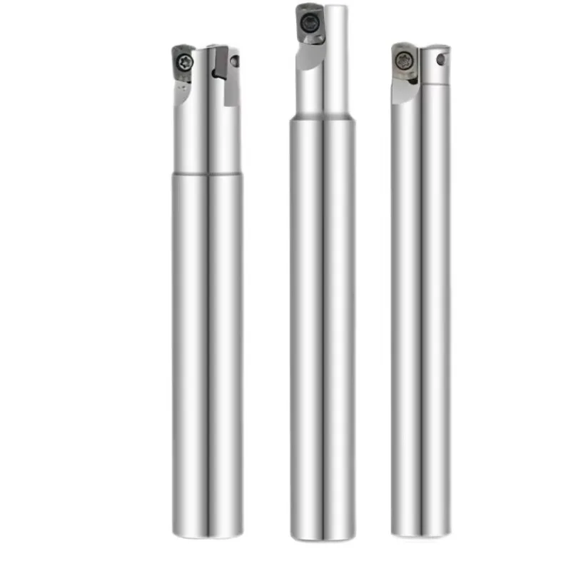 MFH High Feed Indexable End Mill Compatible LPGT010210 Carbide Inserts Cost-Effective Replacement for Solid Carbide End Mill STO