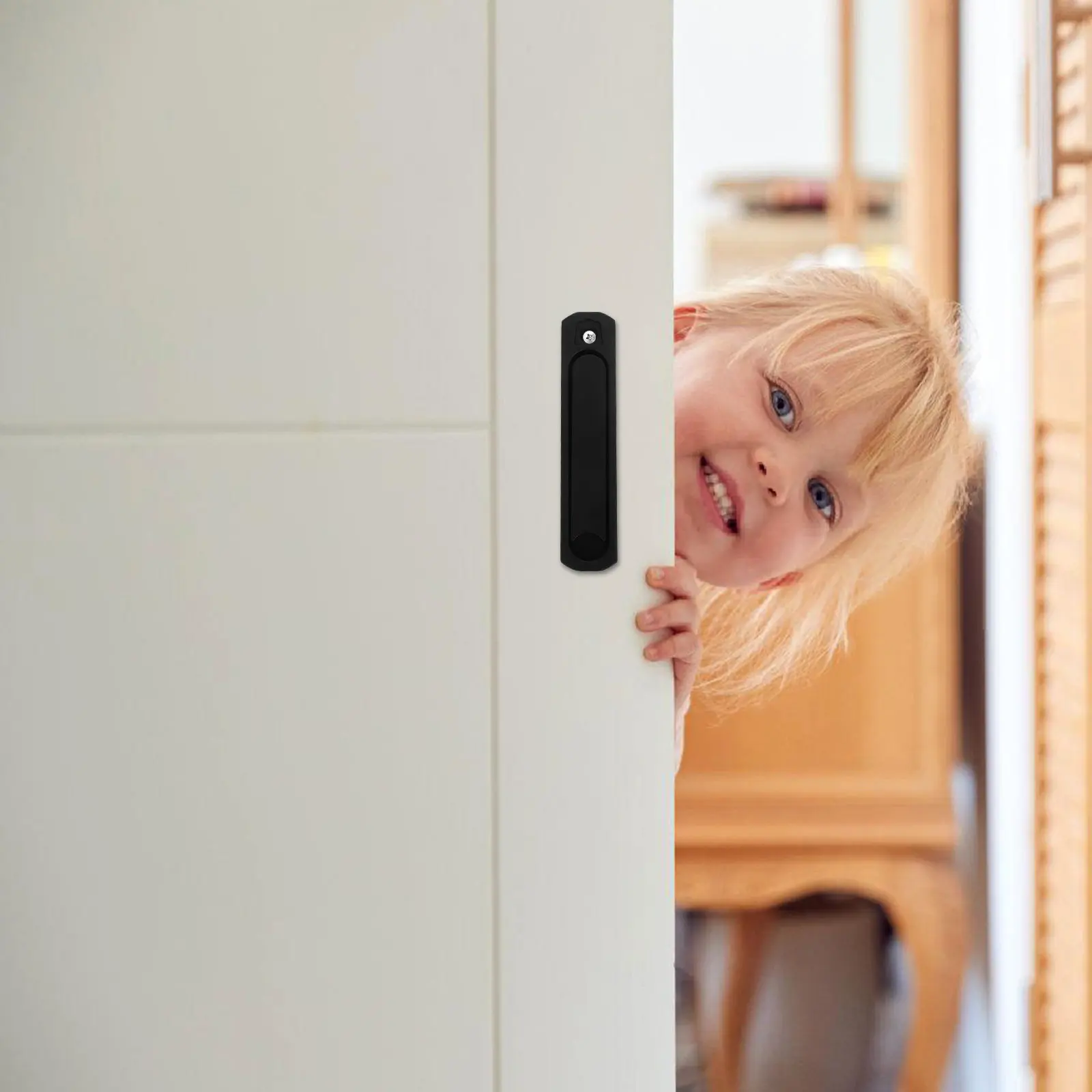 

2Pcs Hidden Sliding Door Handle Window Replacement Zinc Alloy Durable Window Handle Replacement Handles