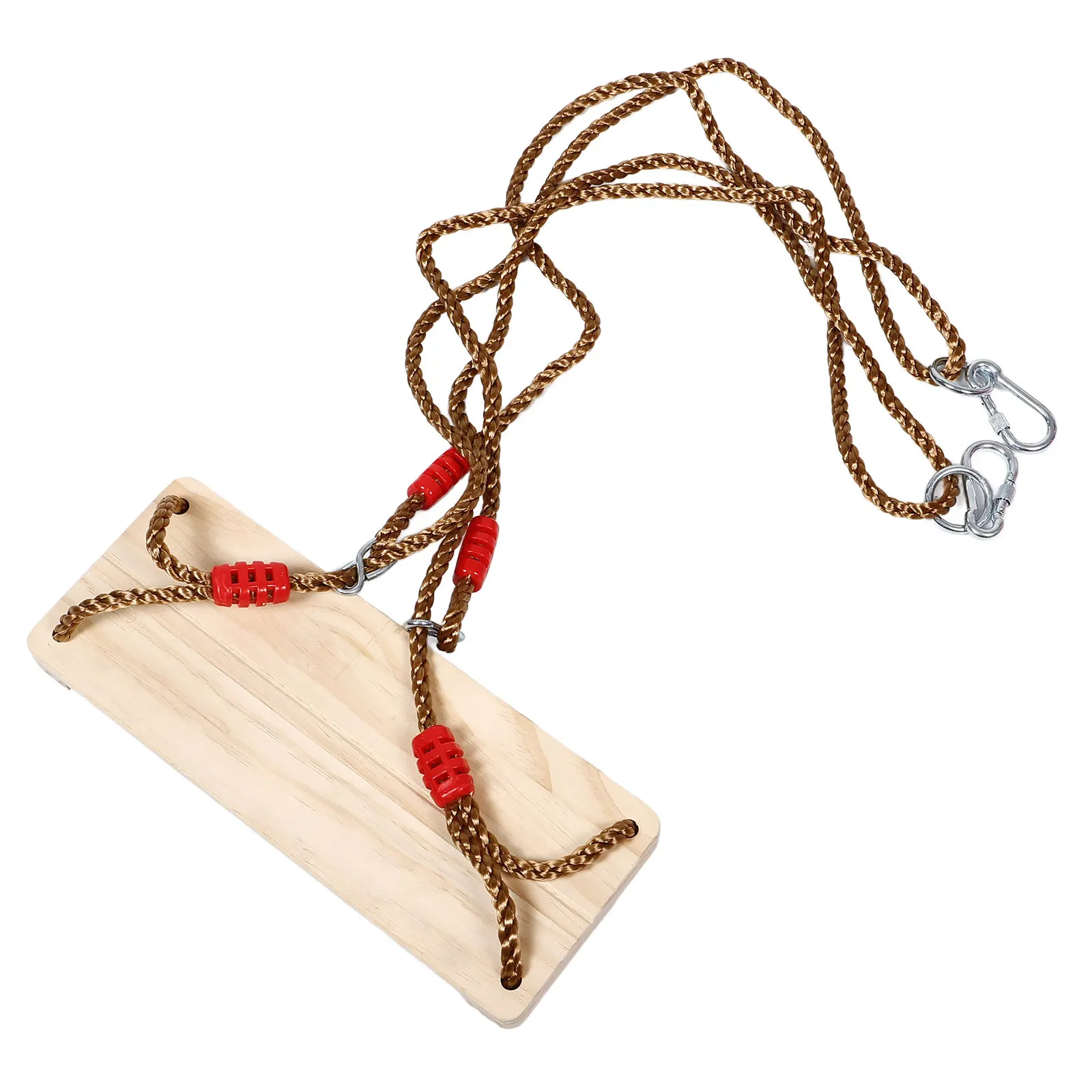 

Wooden Tree Swing Sturdy Wood Swing Seat Outdoor Adults Backyard Patio Garden Playground Safe Stable Design