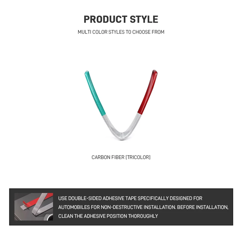 ل ألفا روميو جوليا 2017-2019 ألياف الكربون الحقيقية شبكات المصد الأمامي للسيارة الخامس الإطار الديكور ملصق الكسوة الملحقات الخارجية