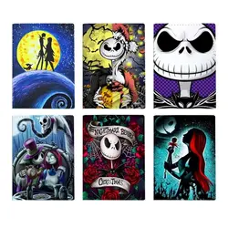 The Nightmare Before Christmas Disney Travel Passport Cover PU Leather Print donna uomo ID porta carte di credito regali di natale