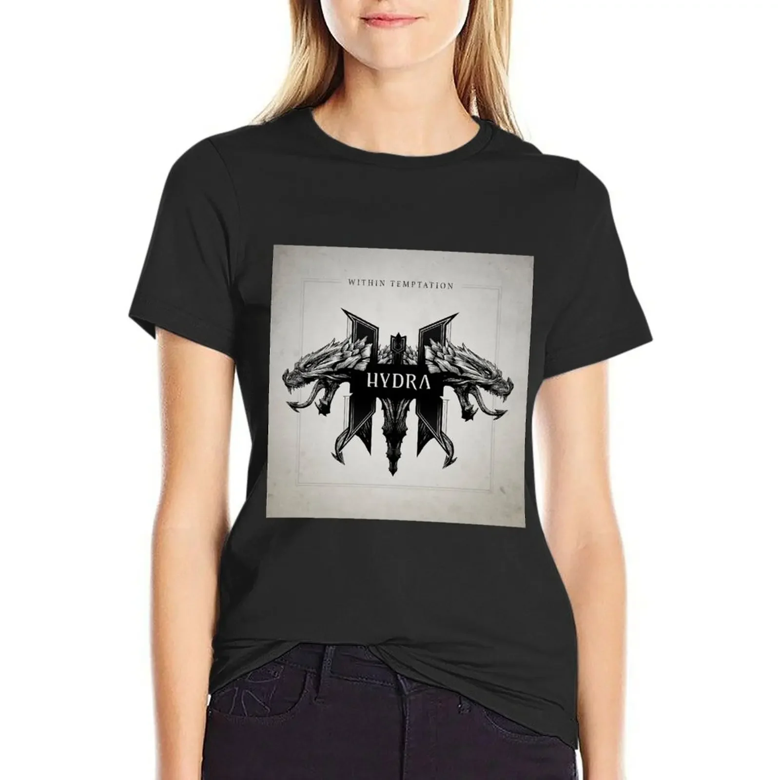 

Within Temptation hydra T-Shirt animal prinfor kawaii clothes anime clothes sports fans Woman clothing