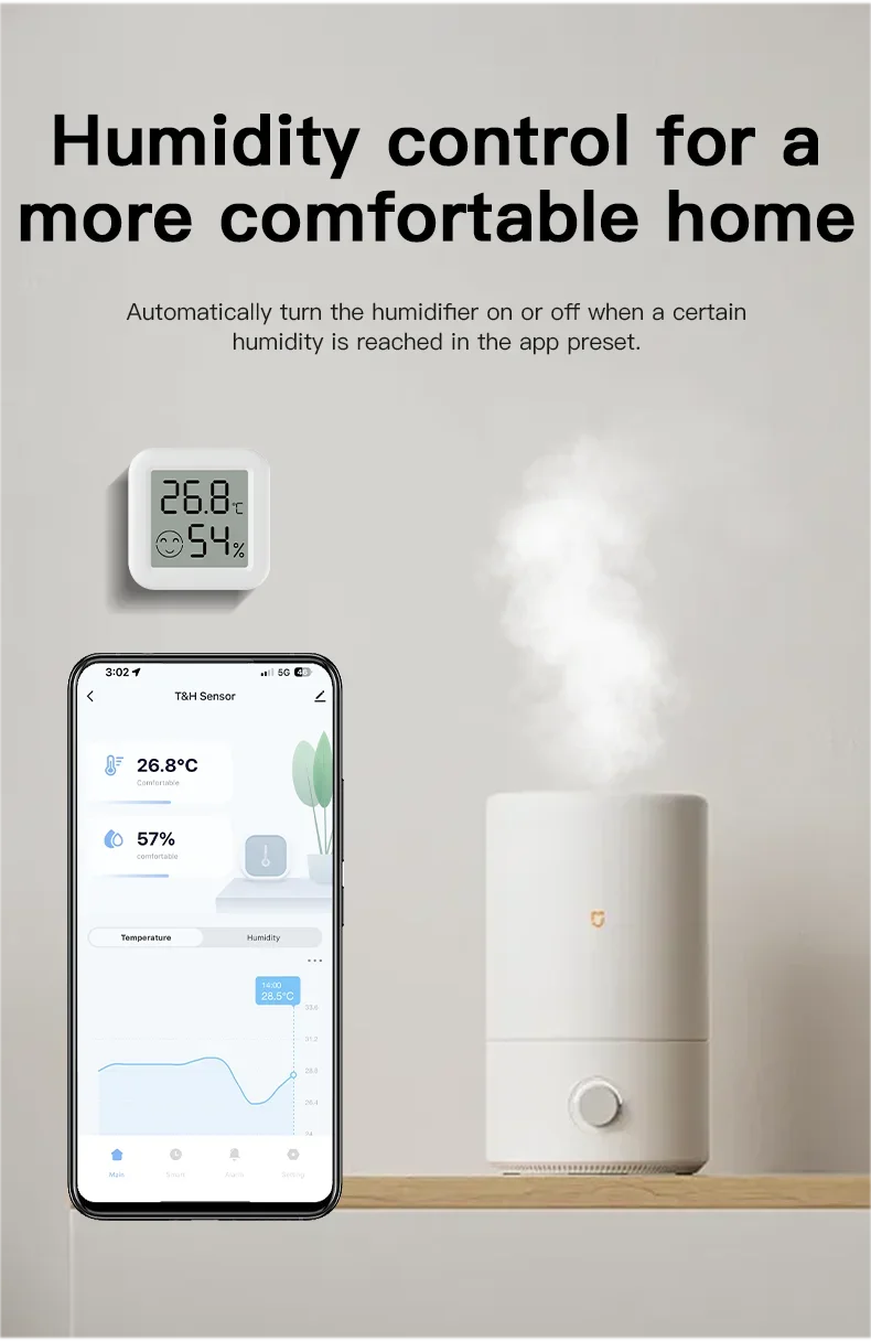 Zigbee Mini Temperatur- und Feuchtigkeitssensor / Intelligentes Thermometer – Unterstützt SmartLife, Yandex und Alexa – Detail 13