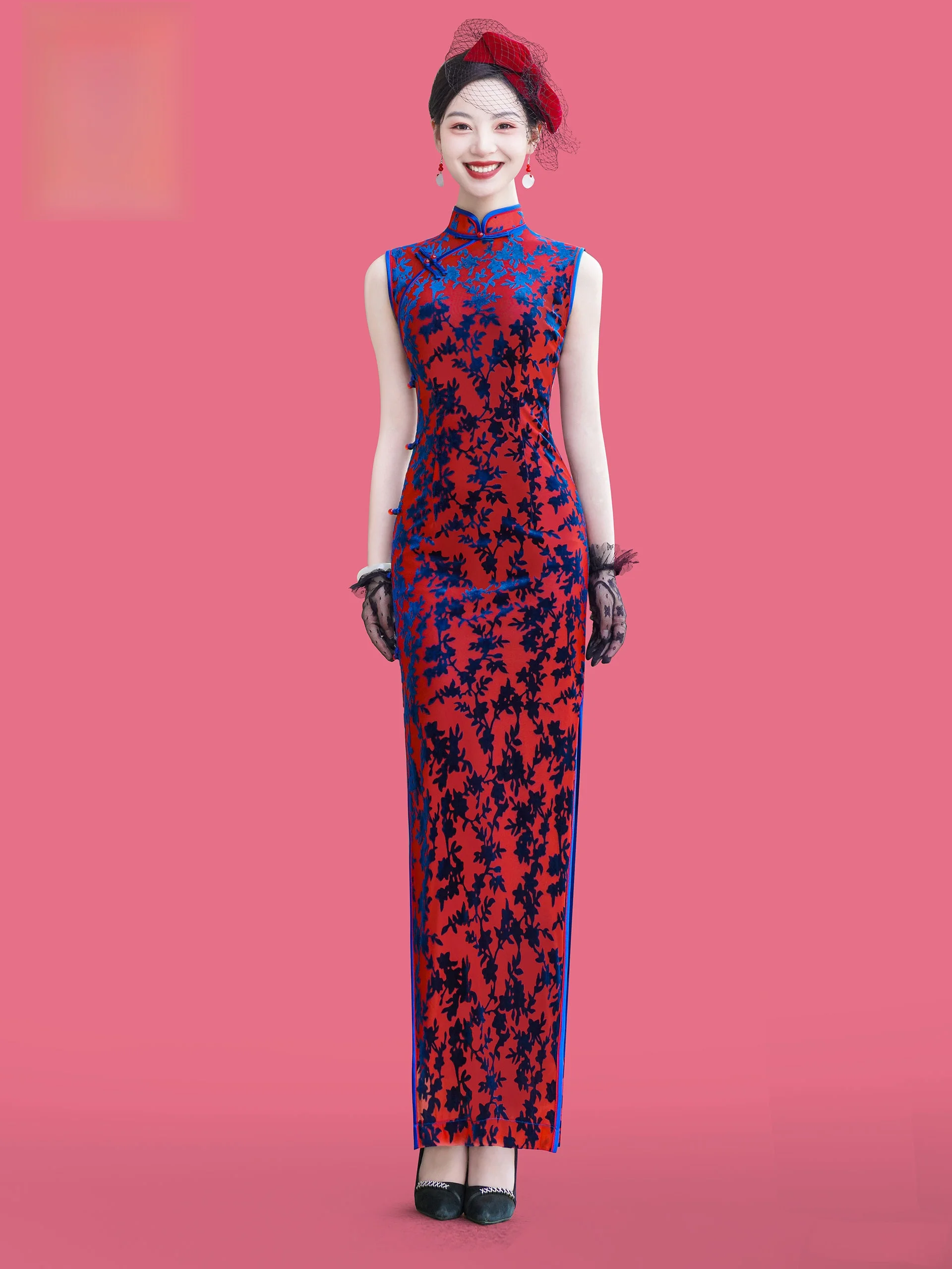 

Новинка 2026: Женский костюм Ele Long Svel Summer New, обновленный, высококачественный, с винтажным цветочным узором