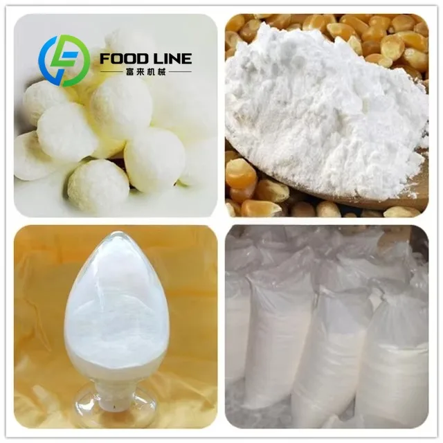 Full-auto Corn and Potato Modified Starch Machine Production Line Twin Screw Modified Potato Cassava Starch Extruder
