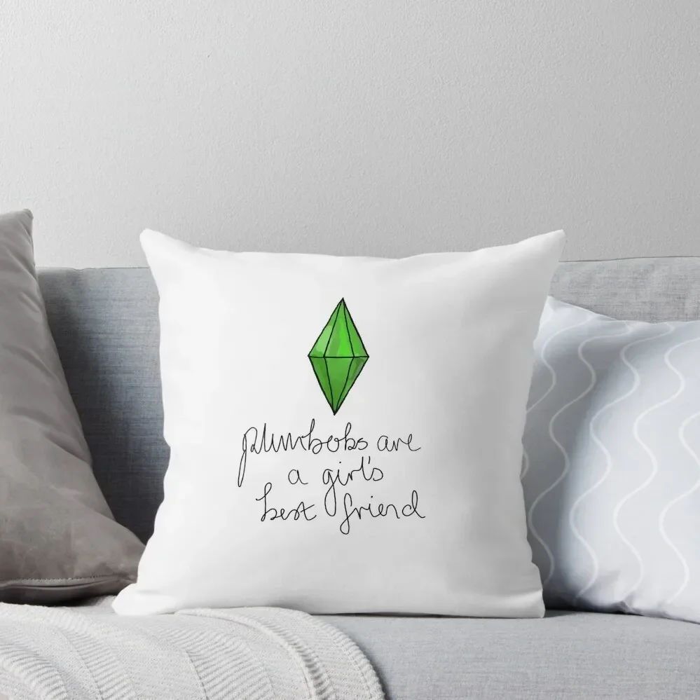 

Plumbobs are a girls best friend - SIms Throw Pillow christmas pillowcases Cushion Child pillow