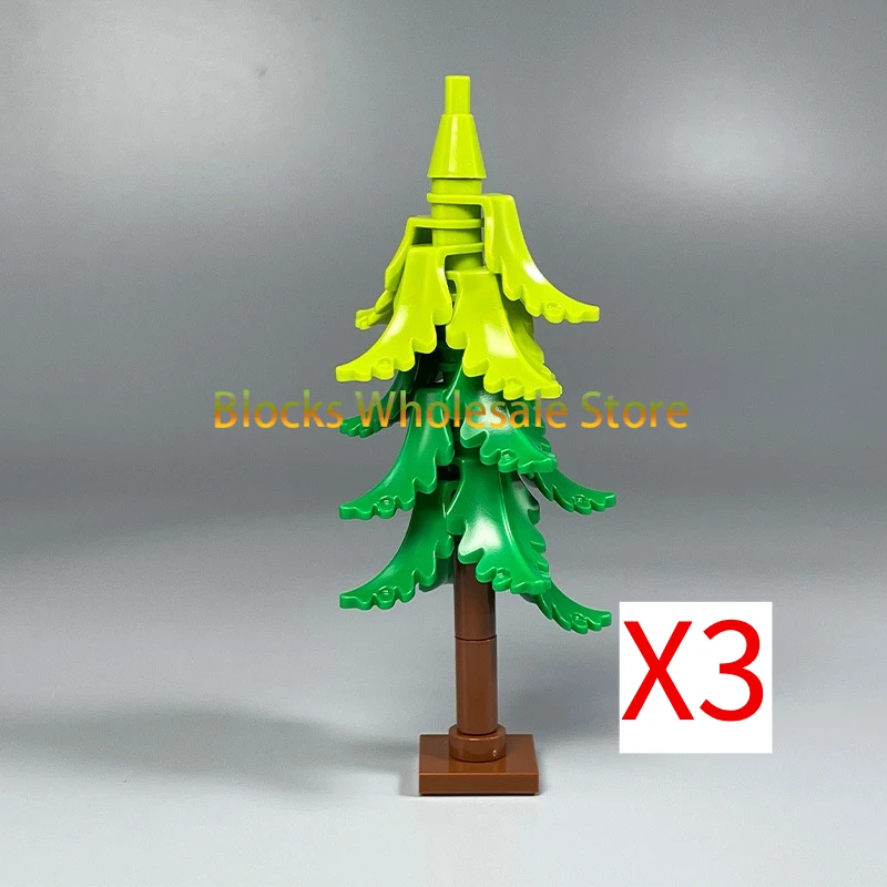 MOC Weihnachten Geschenk Montage Spielzeug Kleine Partikel Bausteine Weihnachten Baum Tanne Baum Szene Desktop Ornament