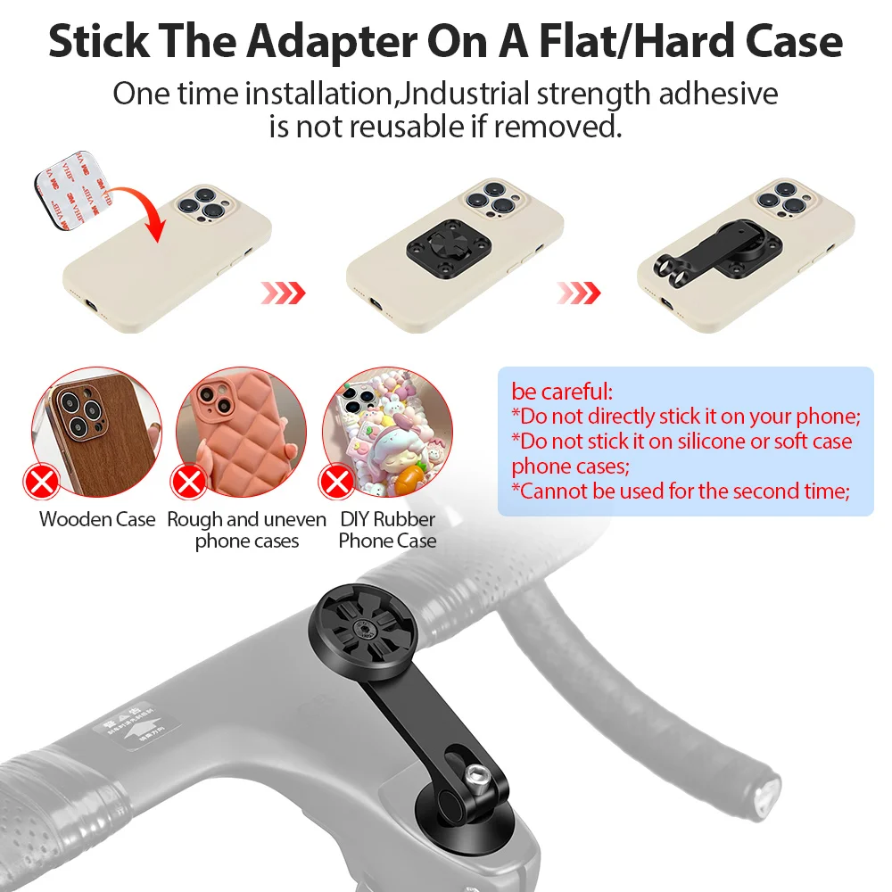 NEWBOLER Bicycle Phone Holder Aluminum Center Handlebar 180° Adjustable Bike Mobile Phone Bracket For MTB/Road Bike Holde view 4