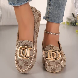 Women Loafers Driving Boat Sandals Luxury Decor Fashion Pattern Design PartFlats Slip-on Sexy Elegant Flat Comfy Casual Office