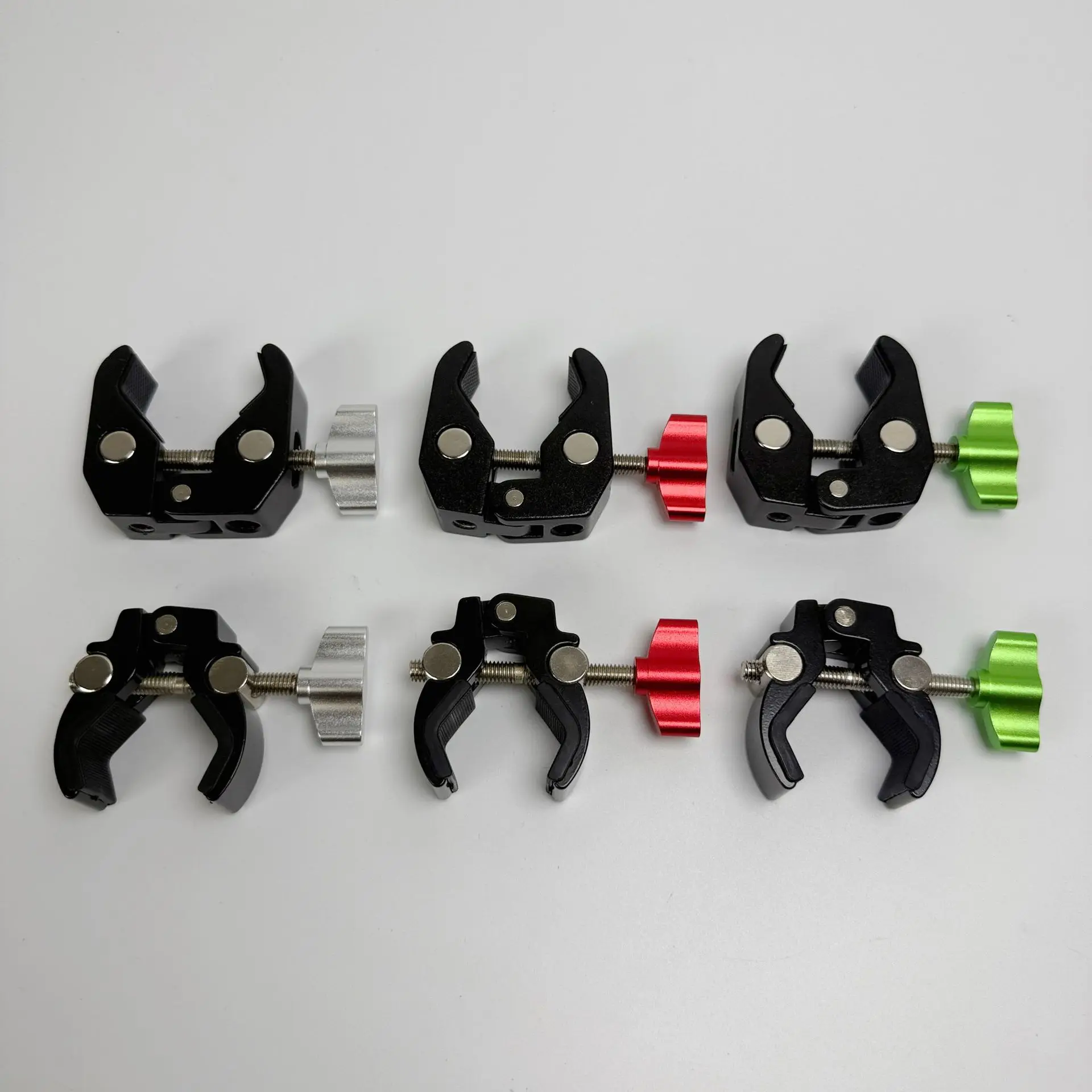 Metal Crab Clamp 1/4 Screw Hole 3/8 Multifunctional Fixed Bracket Photography Sports Camera Bracket ClampRiding Bike Clip