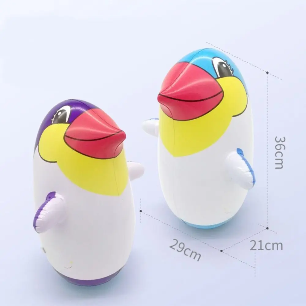 Cute Eco-friendly Materials Inflatable Toys Cartoon Pattern Durable Inflatable Tumbler Thickened Boxing Punching Toy for Kids