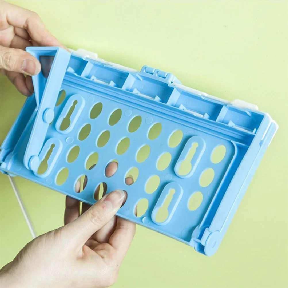 2 قطعة كيس النفايات المعلقة رف طوي Pp رفوف التخزين للمنزل المطبخ الحمام كيس القمامة الرف القمامة المنظم #2