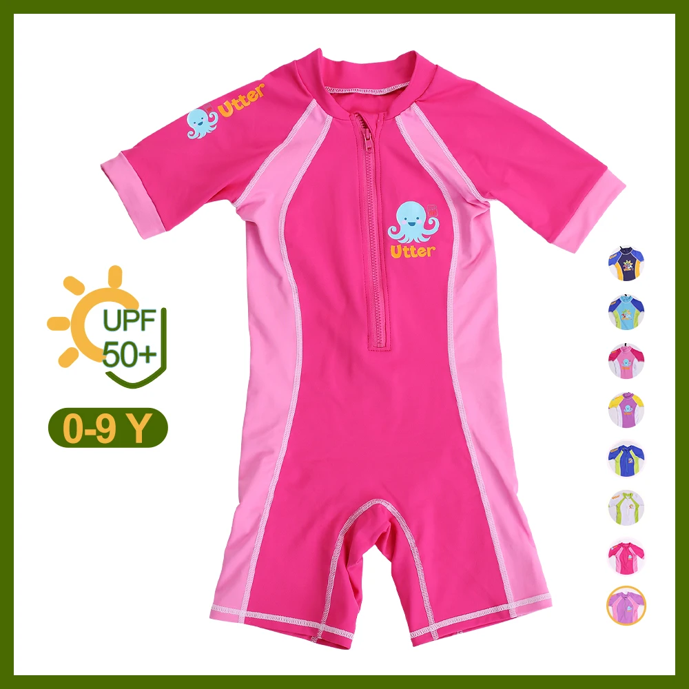 Toddler Kids Girl Swimsuits One piece, Sun Protection in Summer, Bathing Suit,, Beach Swimwear