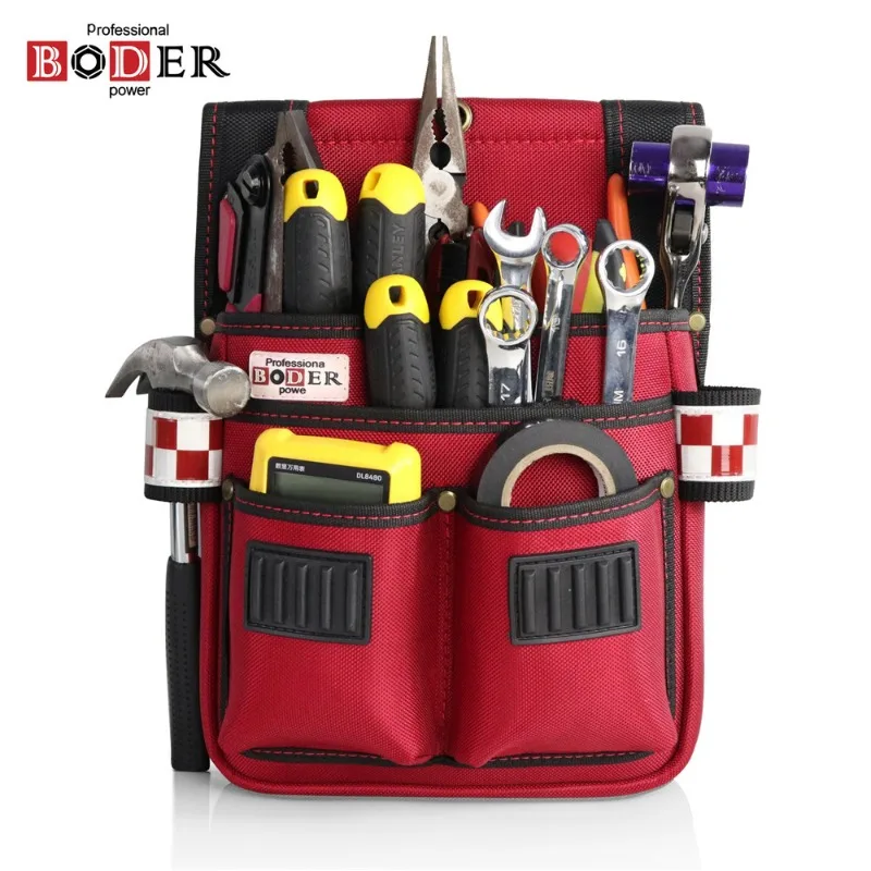 Professional Tool Bags Multi Pocket Rivet Reinforced Tool Belt Bag Portable Electrician Carpenter Screwdriver Hammer Take In