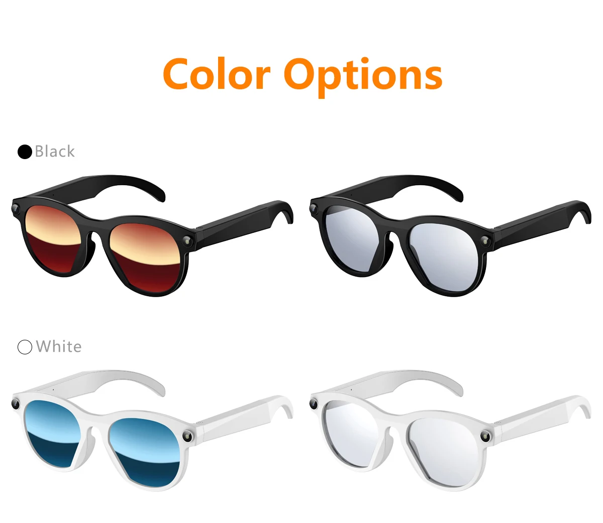 M88 Pro KI-Smart-Brille 5-Megapixel-Kamera Bluetooth EIS-Bildstabilisierung Videoaufnahme und Übersetzung – Detail 13
