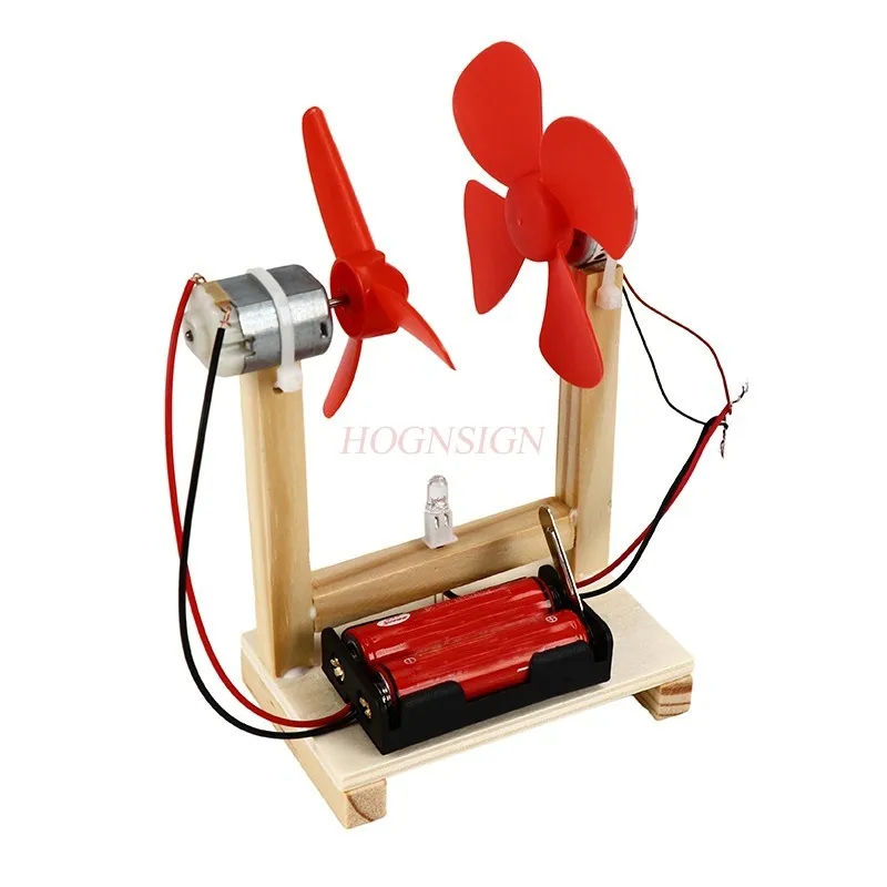 1 SET Small Maker Invention Physics DIY Equipment Wind Power Science Experiment Toy Student Technology