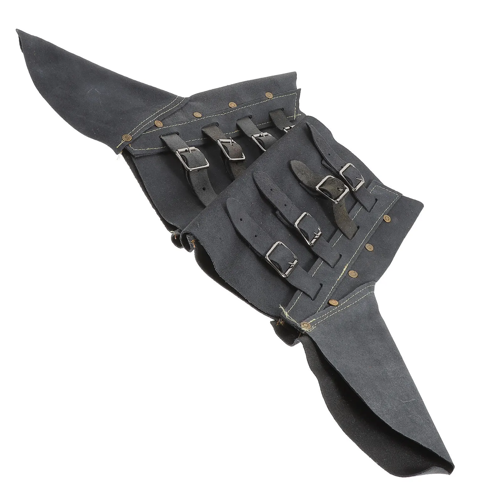 1Pcs Flame Retardant Welding Cowhide Foot Cover Dark Blue Heat Insulation Protective Welding Foot Protector Anti Scalding Work