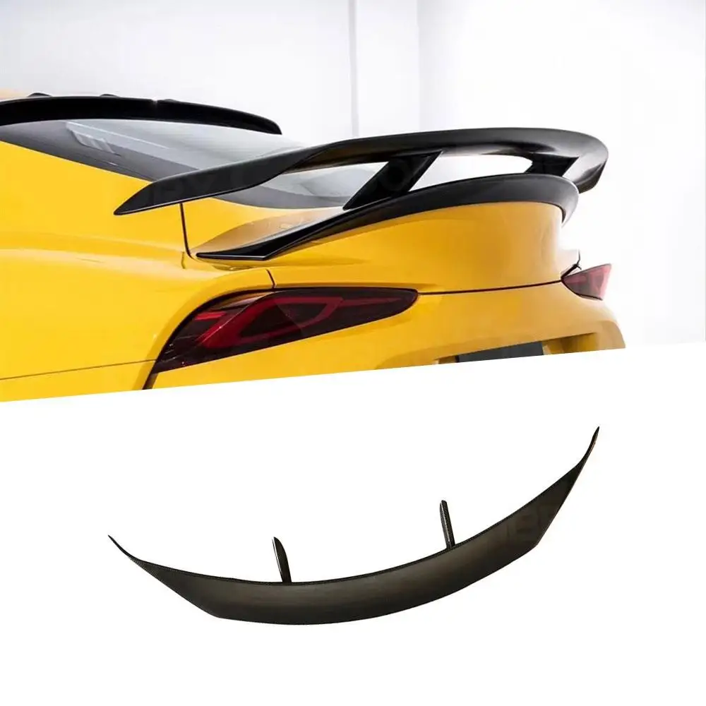 

For Toyota Supra 2019 - 2020 High Quality Carbon Fiber Material Rear Trunk Spoiler Lip Wings FRP Car Styling