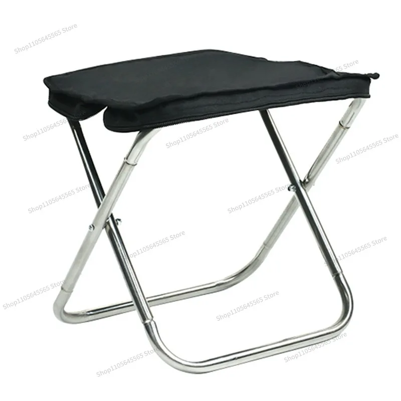 For outdoor handbag folding stool portable folding chair camping pencil bag stool stainless steel pony fishing stool equipment