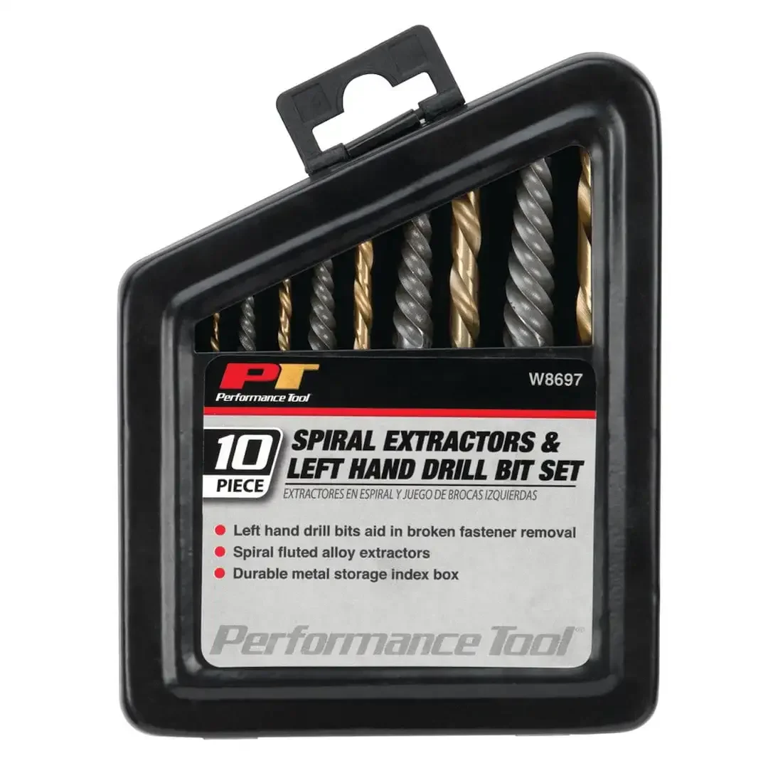 Performance Tool W8697 10-Piece Screw Extractor Set