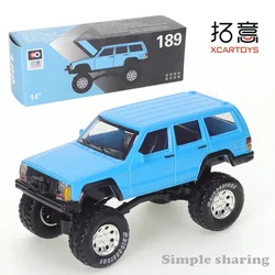 XCARTOYS Jeep1/59 Alloy Diecast Car Model Cherokee Jeep SUV Blue Friends Alloy Diecast Model Car Toy Collection Gift